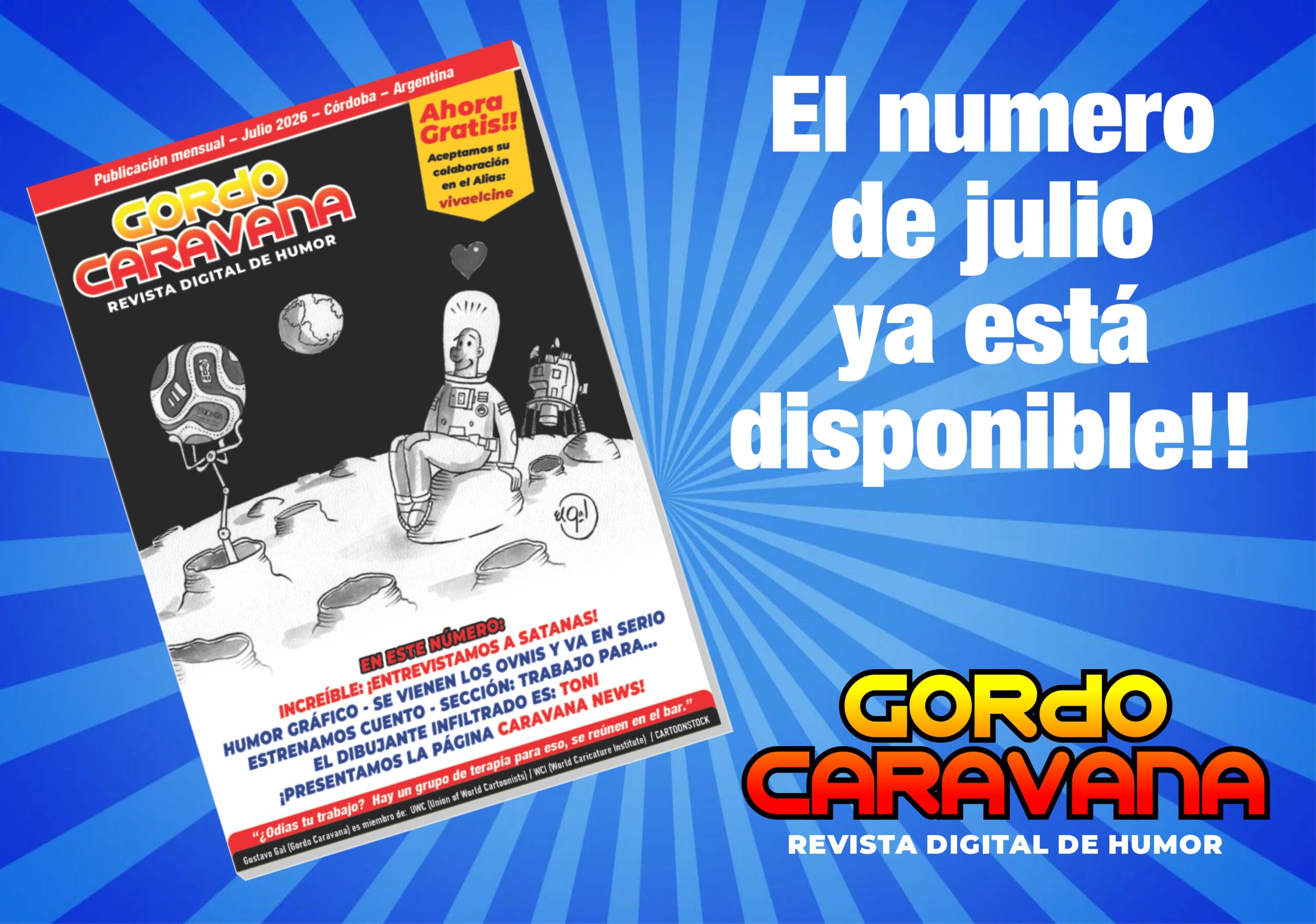 La edición de julio de Gordo Caravana ya se puede leer ¡GRATIS!